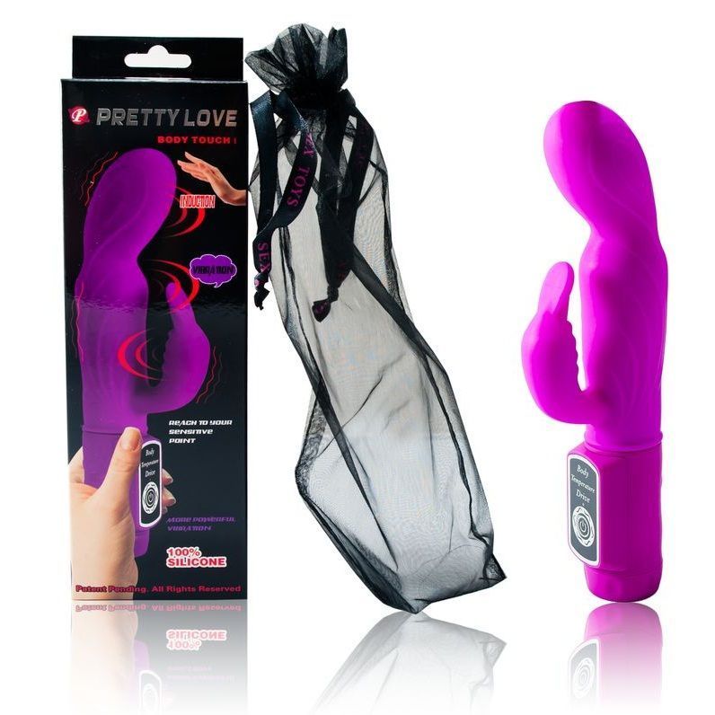 Vibratore touch body PRETTY LOVE FLIRTATION con design elegante e superficie liscia, visibile in immagine.