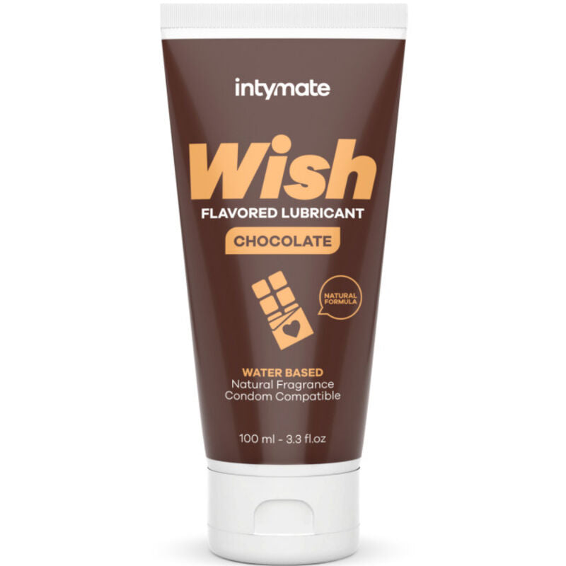 Lubrificante al gusto cioccolato INTIMATELINE INTYMATE, 100 ml, bottiglia con etichetta e tappo, prodotto per il benessere intimo