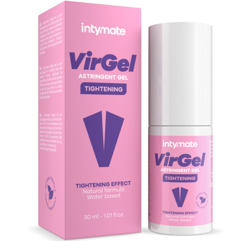 Gel intimo a base acqua IntimateLine Intimate per donna, flacone da 30 ml con confezione visibile.