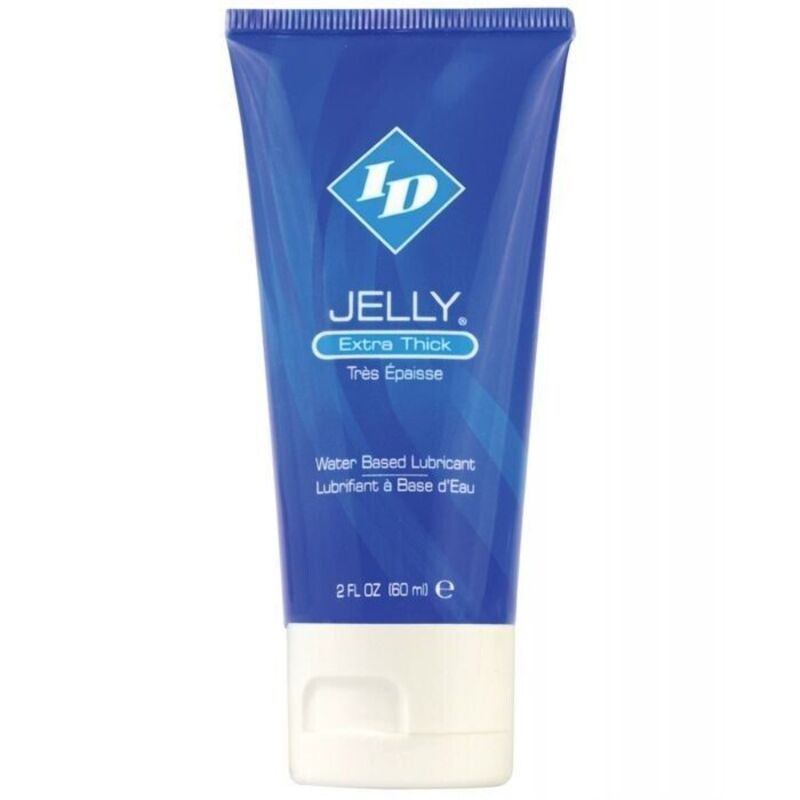 Lubrificante ID JELLY a base acqua extra spessore in tubo da corsa da 60 ml, ideale per uso intimo.