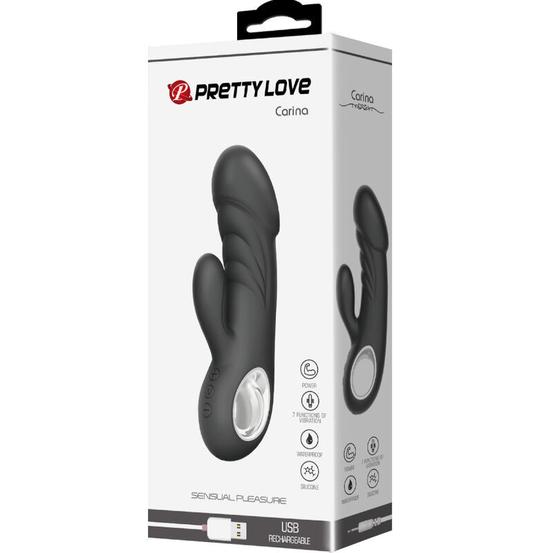 Vibratore stimolatore clitorideo Pretty Love Ansel, design compatto e ergonomico, con superficie liscia e dettagli eleganti.