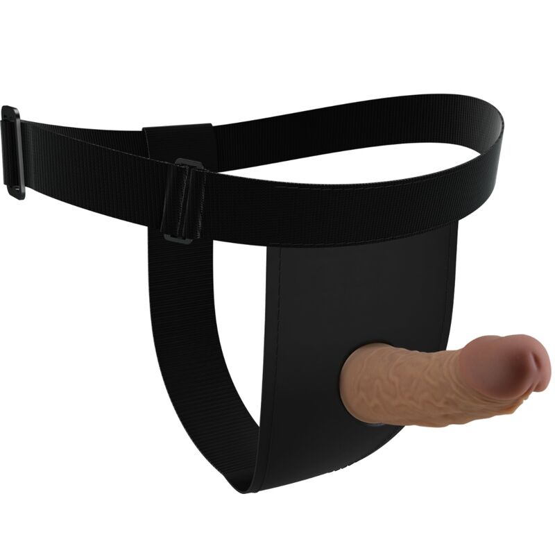 Completo set di slip harness PRETTY LOVE con dildo incluso, cintura regolabile e materiali morbidi e confortevoli.