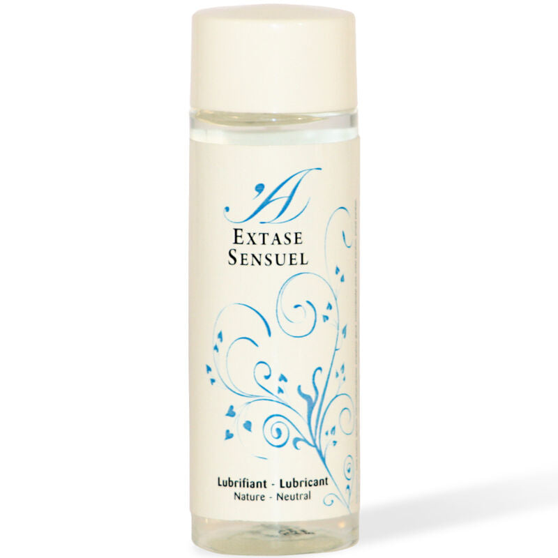 Lubrificante naturale Extase Sensual, bottiglia da 100 ml, con etichetta e tappo visibili, ideale per uso intimo e sensuale.