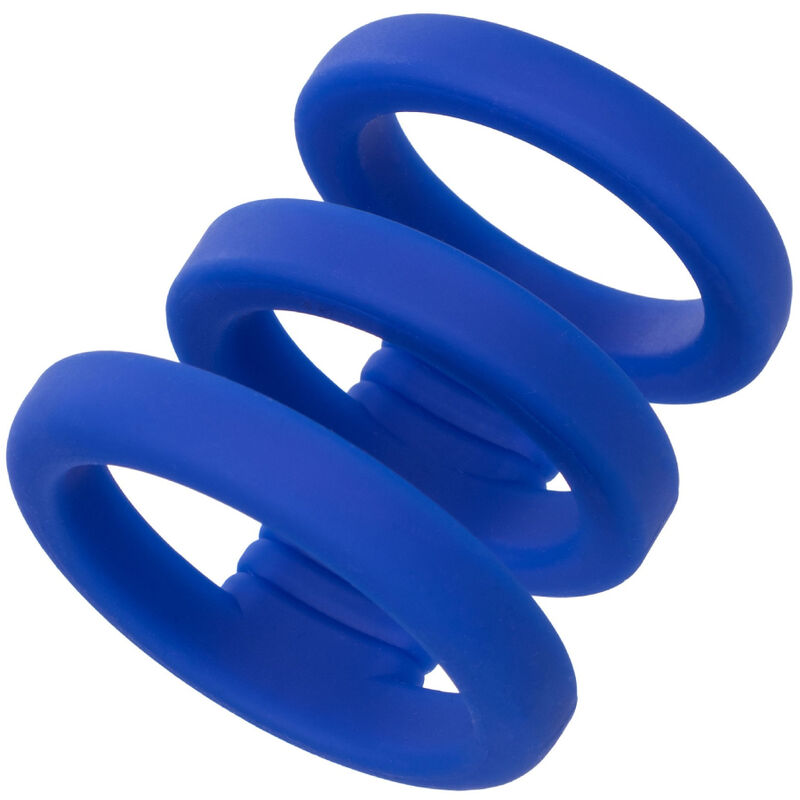 Gabbia per uccelli CALEXOTICS Admiral Tripla Blu con rete e accessori, struttura spaziosa e resistente per volatili domestici