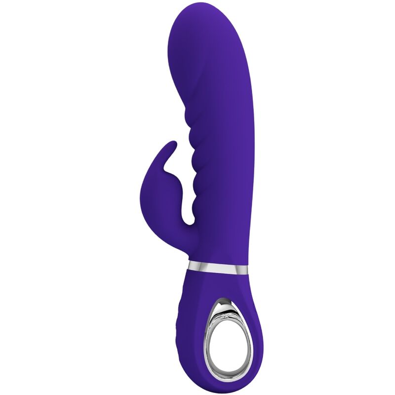 Vibratore multifunzione G-SPOT Pretty Love Prescott viola con design ergonomico e testa stimolante, brand Pretty Love Flirtation.