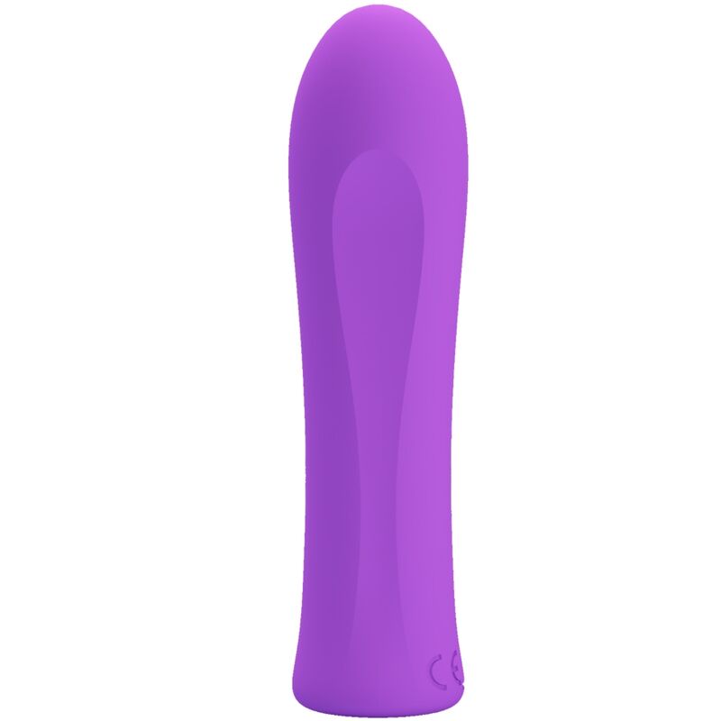 Vibratore Pretty Love Alfredi Super Power Aqua viola con design ergonomico e dettagli lisci, ideale per stimolazione e piacere.