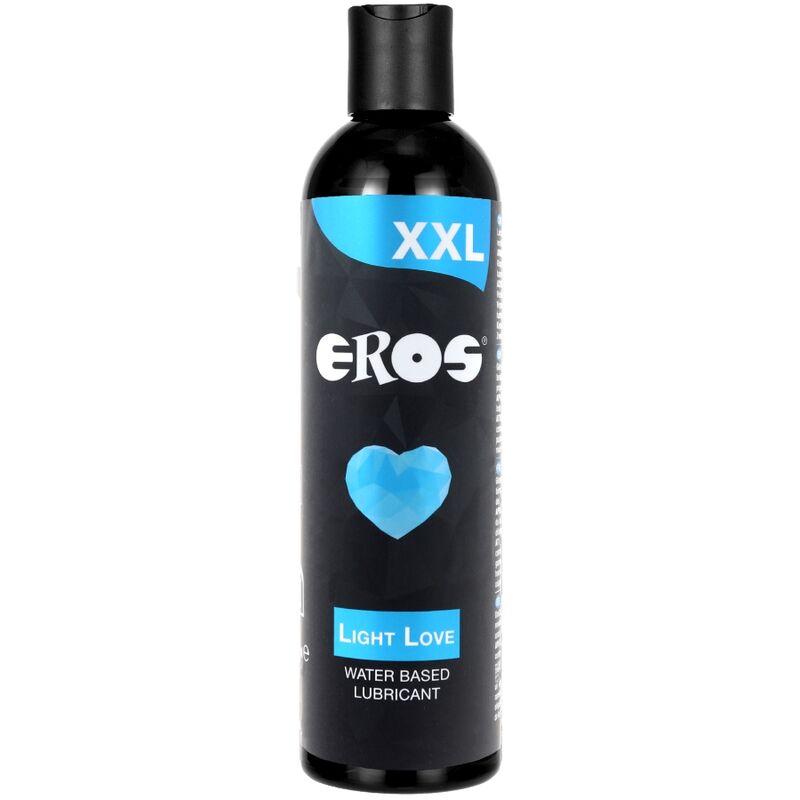 Gel lubrificante EROS XXL LIGHT LOVE a base acqua, 300 ml, con confezione visibile, per massima lubrificazione e comfort.