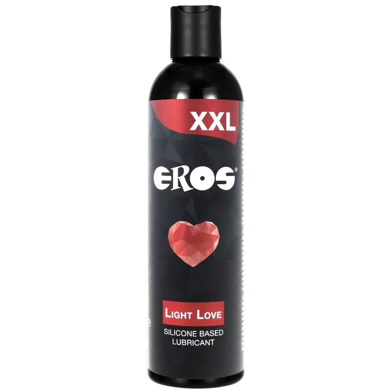 Gel lubrificante EROS XXL Light Love a base silicone, 300 ml, bottiglia con etichetta blu e contenuto traslucido