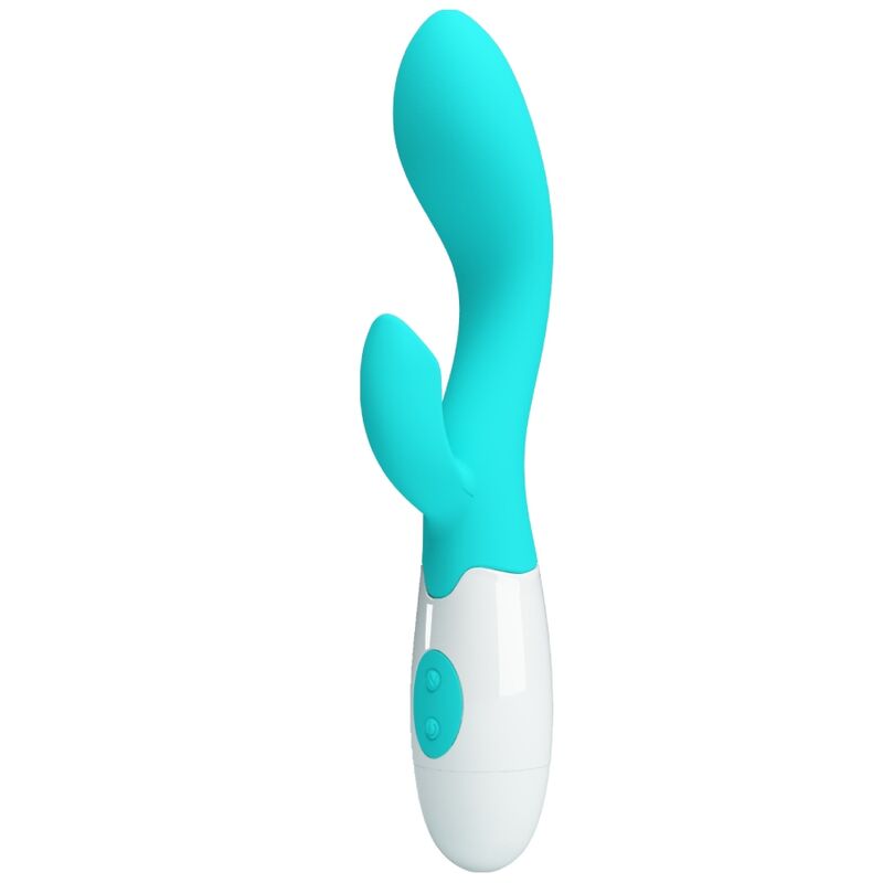 Vibratore G-spot Pretty Love Brighty in verde acqua, con design ergonomico e superficie liscia, per stimolazione mirata.
