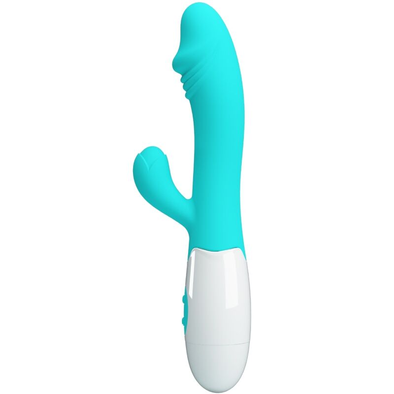 Vibratore G-Spot Pretty Love Flirtation Snappy verde acqua, con design ergonomico e superficie liscia, ideale per stimolazione.