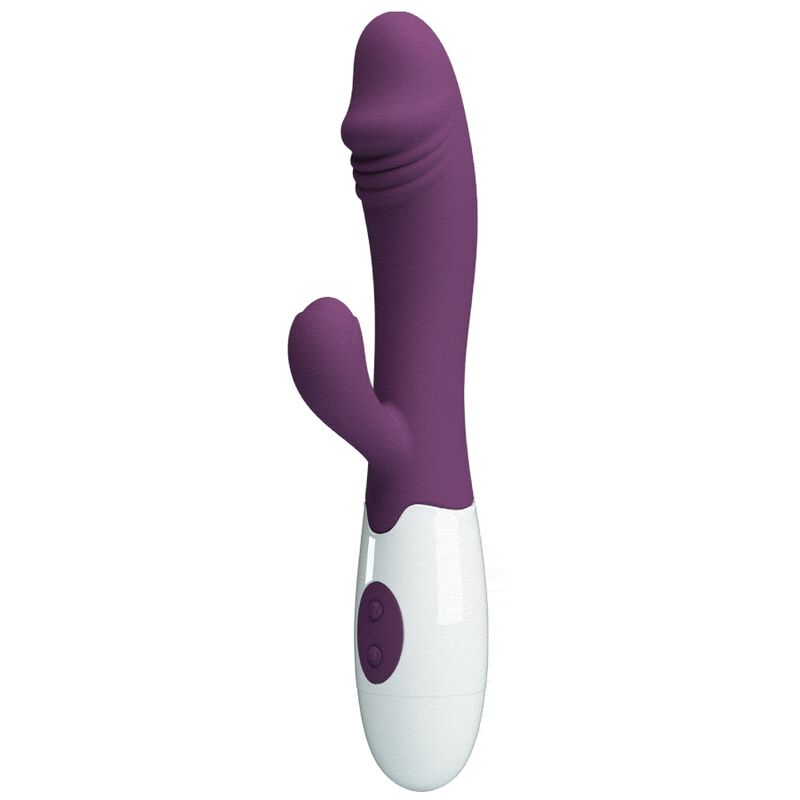 Vibratore G-Spot viola Pretty Love Snappy, design ergonomico e dettagli colorati, ideale per stimolazione mirata e piacere personale.