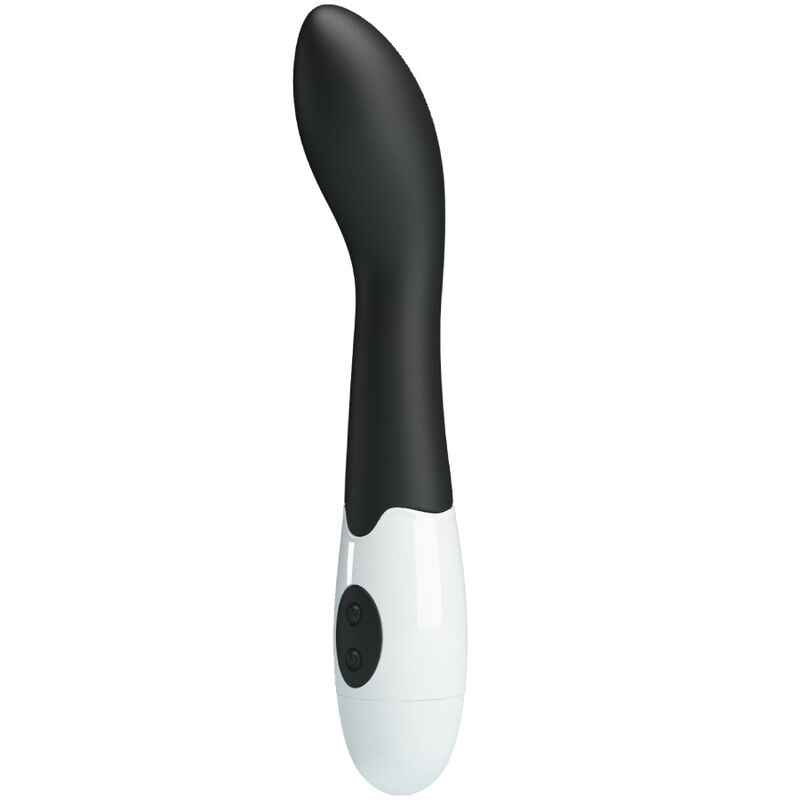 Vibratore G-spot PRETTY LOVE BISHOP nero con 30 modalità di vibrazione, design elegante e morbido in silicone.