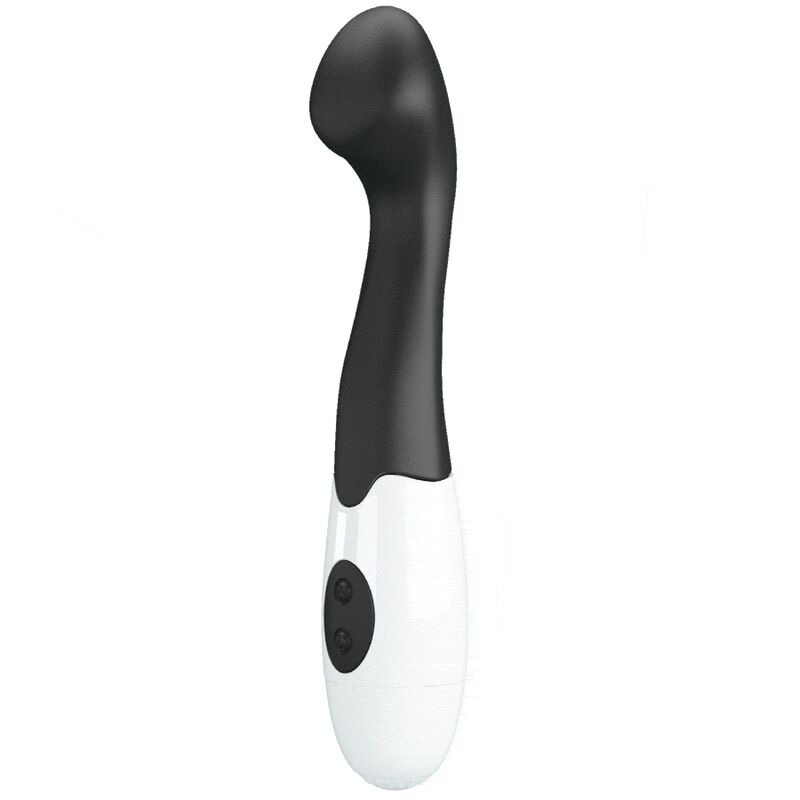 Vibratore G-Spot nero Pretty Love Charles con 30 modalità di vibrazione, design elegante e morbido in silicone.