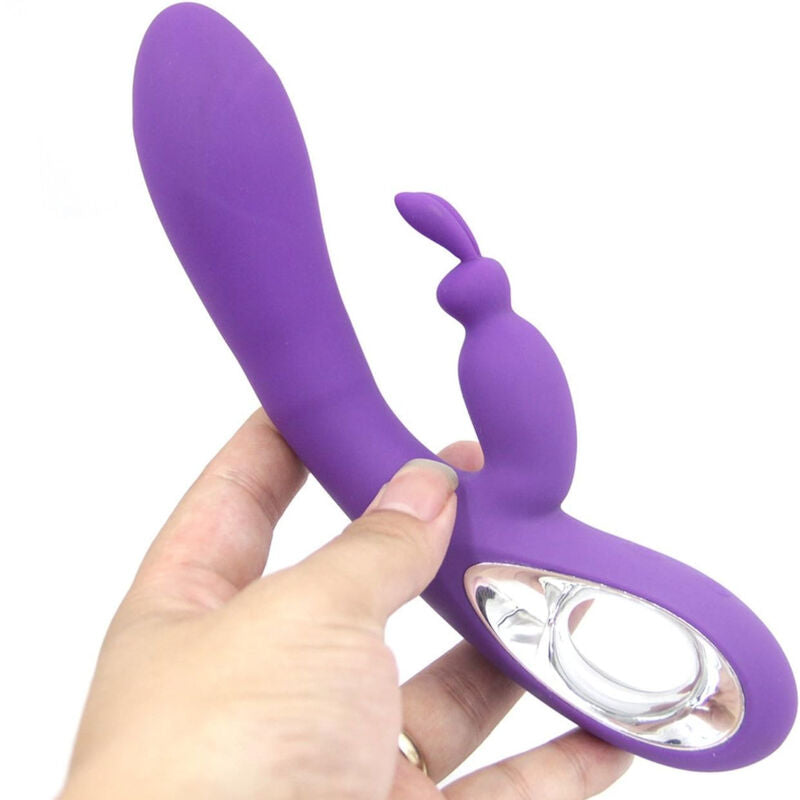 Vibratore con anello ARMONY Bella Viola con coniglio, design elegante e dettagli colorati, perfetto per piacere e stimolazione.