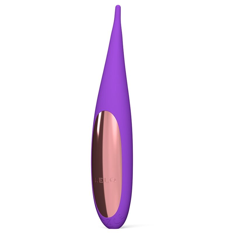 Stimolatore clitoride LELO DOT da viaggio, colore viola, con design compatto e superficie morbida, visibile nell'immagine.