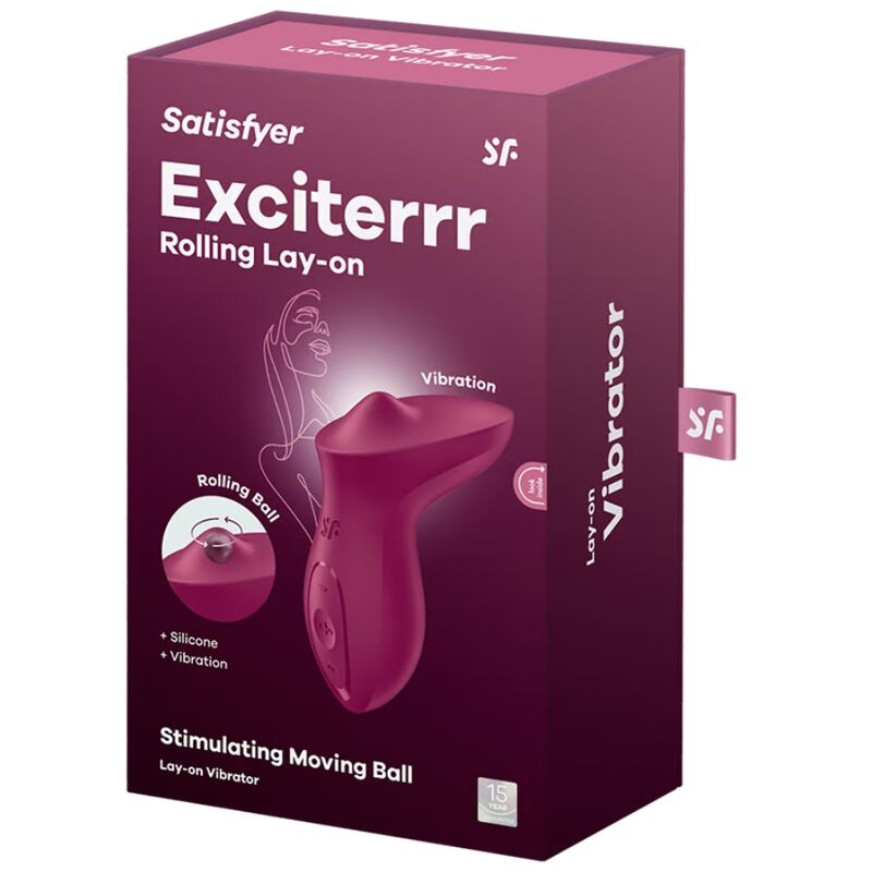 Vibratore eccitante da appoggio clitoride SATISFYER di colore fucsia, design compatto e ergonomico per stimolazione precisa.