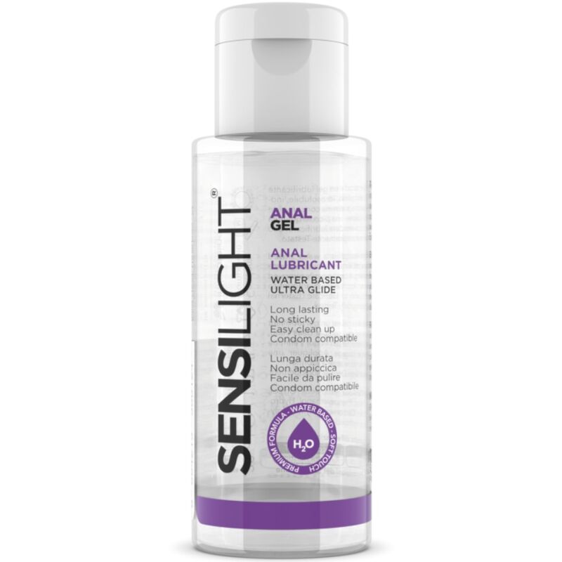 Gel anale scorrevole Sensilight INTIMATELINE, flacone da 30 ml, con applicatore, morbido e facile da usare per massaggi e piacere.