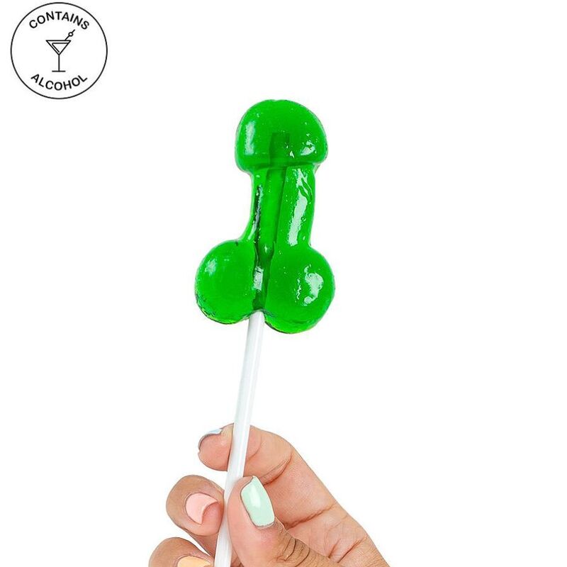 Lecca al cazzo SECRETPLAY COSMETIC con gusto di mojito, morbido e realistico, mostrato in questa immagine.