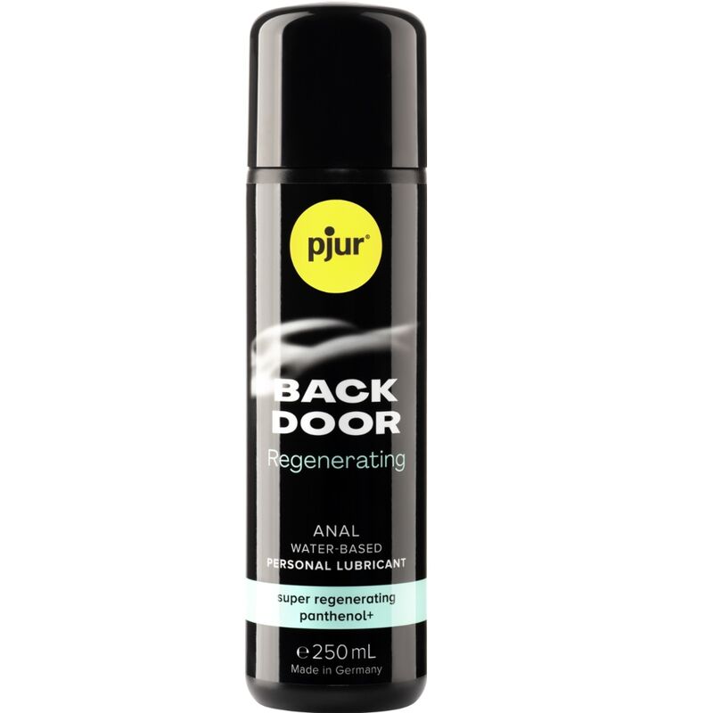 Gel anale PJUR Back Door Rigenerante con pantenolo, formula a base d'acqua, 250 ml, per cura e comfort.