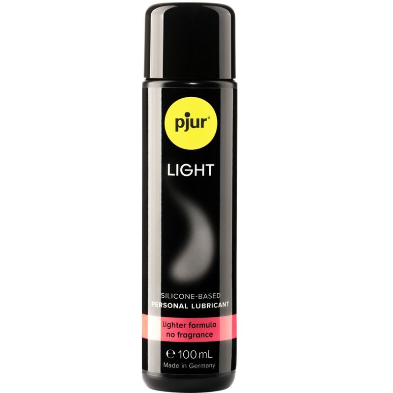 Lubrificante in gel di silicone PJUR, leggero, da 100 ml, ideale per uso intimo e massaggi, visibile in bottiglia con etichetta blu