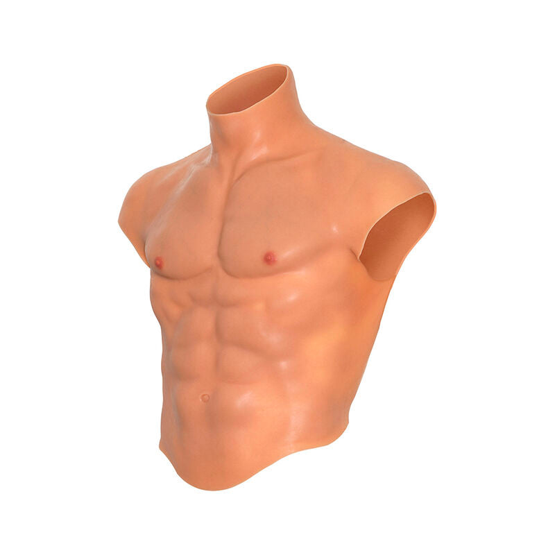 Maschile alter ego in silicone HIDDEN DESIRE, torso con camicia, dettagli realistici e muscolosi, con abs e pelle Flesh
