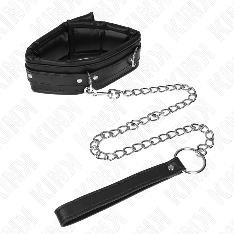 Collana pesante regolabile KINK Collar & Gag, cinturina di 65 cm con modello 4, lunghezza regolabile 36,5-50 cm