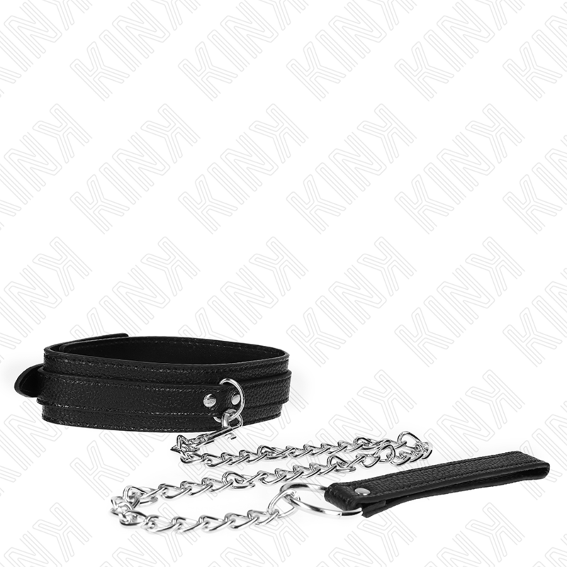 Collana fantasiosa a forma di serpente di KINK con guinzaglio di 65 cm, in stile kinky e originale, visibile nell'immagine.