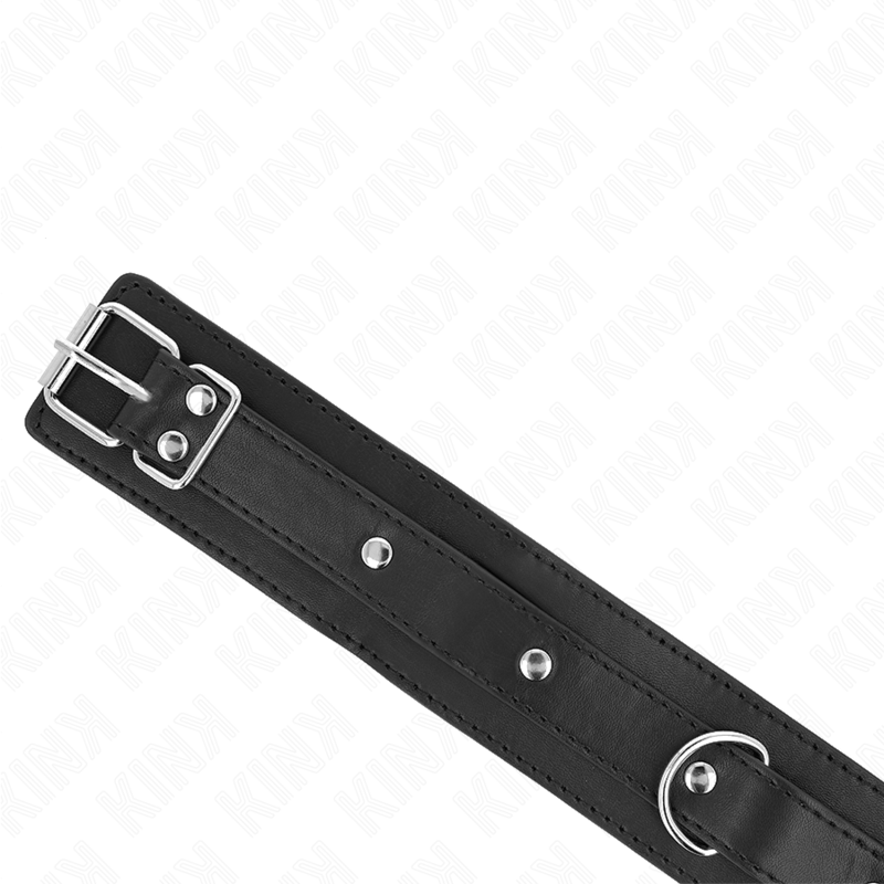 Collana con guinzaglio KINK, lunga 65 cm, con anello regolabile da 38 a 49 cm, in stile bondage e accessori BDSM.