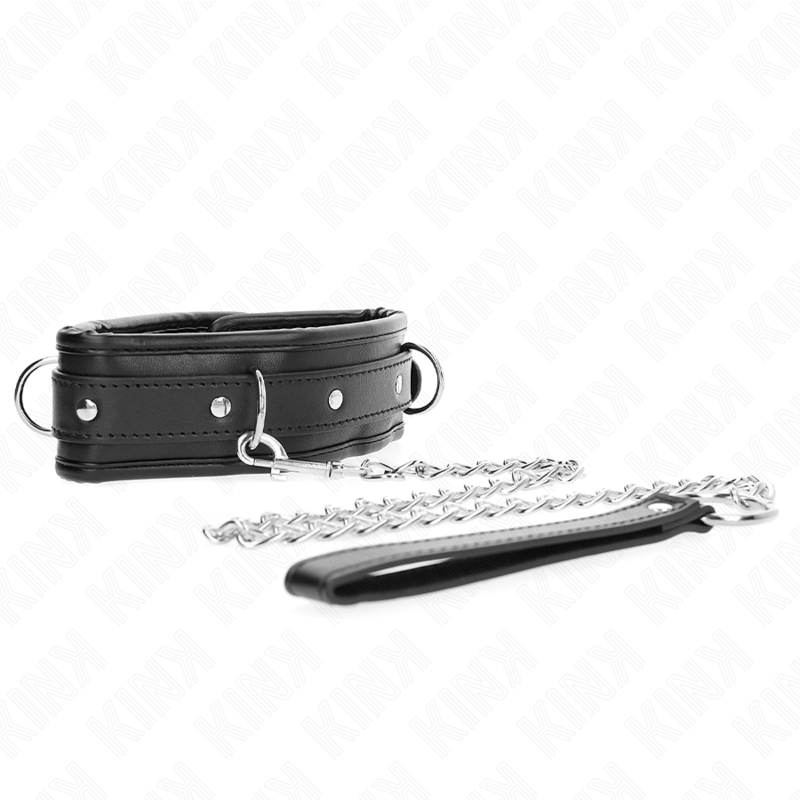 Collana pesante regolabile KINK con cinturina da 65 cm, modello 1, in metallo, con dettagli robusti e design elegante.