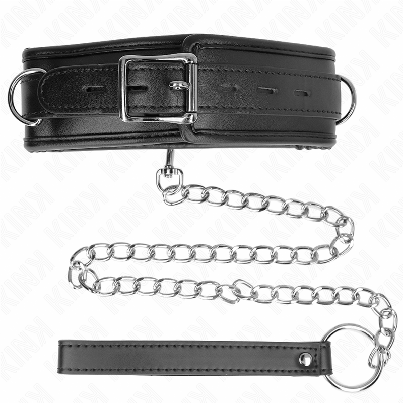 Collana regolabile KINK con cinturino in similpelle spugna, lunghezza 37-54 cm, larghezza 3 cm, design elegante e versatile