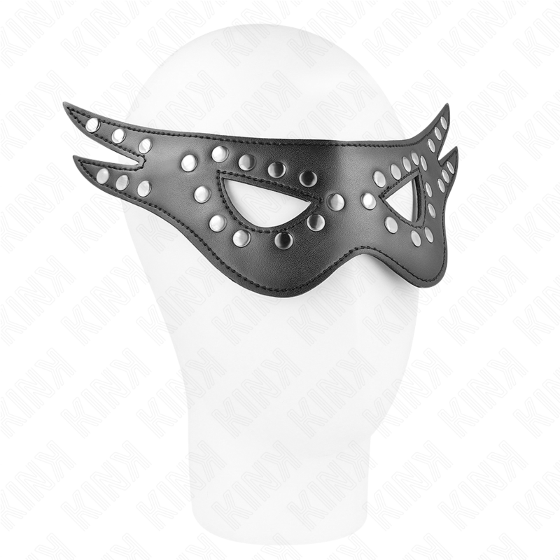Maschera sexy in similpelle KINK MASKED ALLURE, modello 1, misura 27x13 cm, con dettagli seducenti e stile elegante.