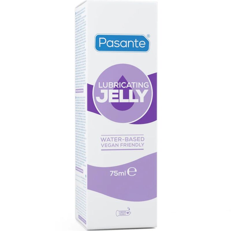 Lubrificante aromatizzato PASANTE Mind da 75 ml con bottiglia trasparente e etichetta, ideale per uso personale.