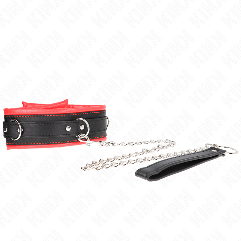 Collana pesante KINK in metallo con cintura regolabile da 36,5 a 50 cm, modello 3, idonea per accessori BDSM e bondage.