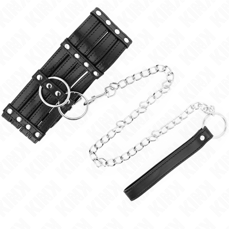 Collana con cintura regolabile KINK in stile sub, lunga 65 cm, con cinturino di 7 cm e misura da 35 a 51 cm.