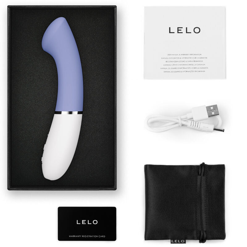 Vibratore G-spot LELO GIGI™ 3 blu, design elegante, silicone morbido e dispositivo per stimolazione specifica, vista dall'immagine