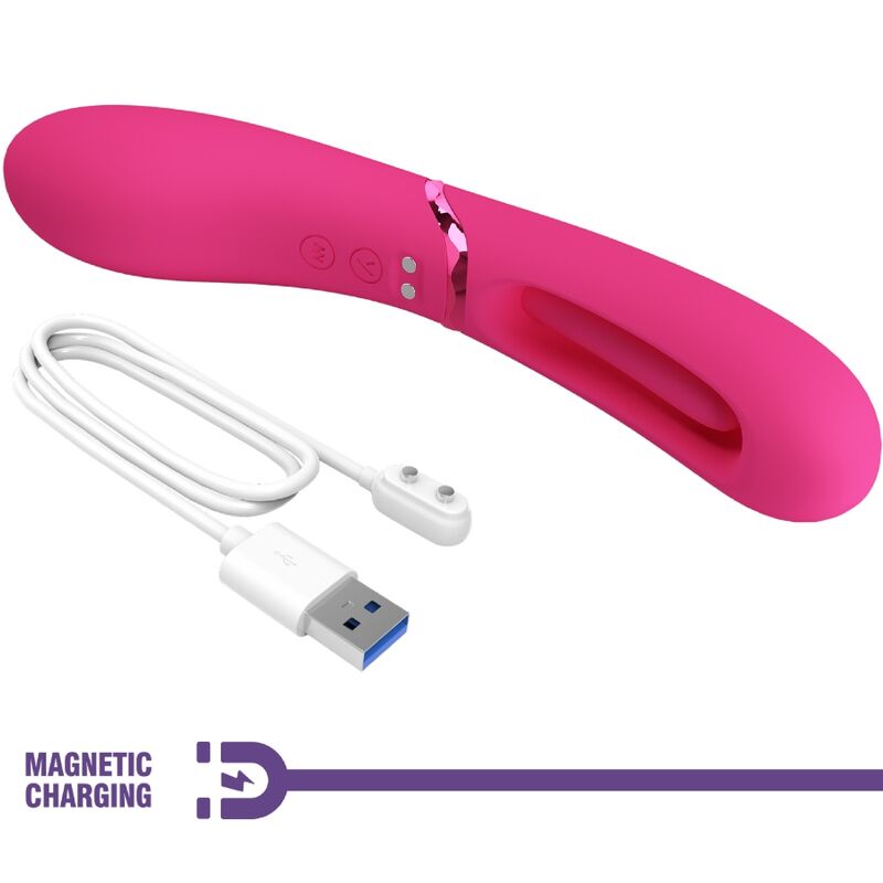 Vibratore G-spot ROMANCE Lexie rosa con 7 modalità di vibrazione, design ergonomico e superficie liscia.