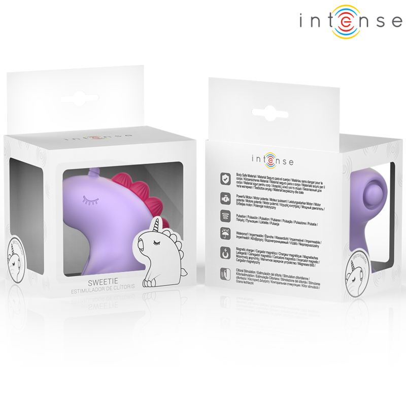 Stimolatore della lingua INTENSE FUN Intense, dispositivo per la stimolazione orale, con design compatto e colori vivaci.