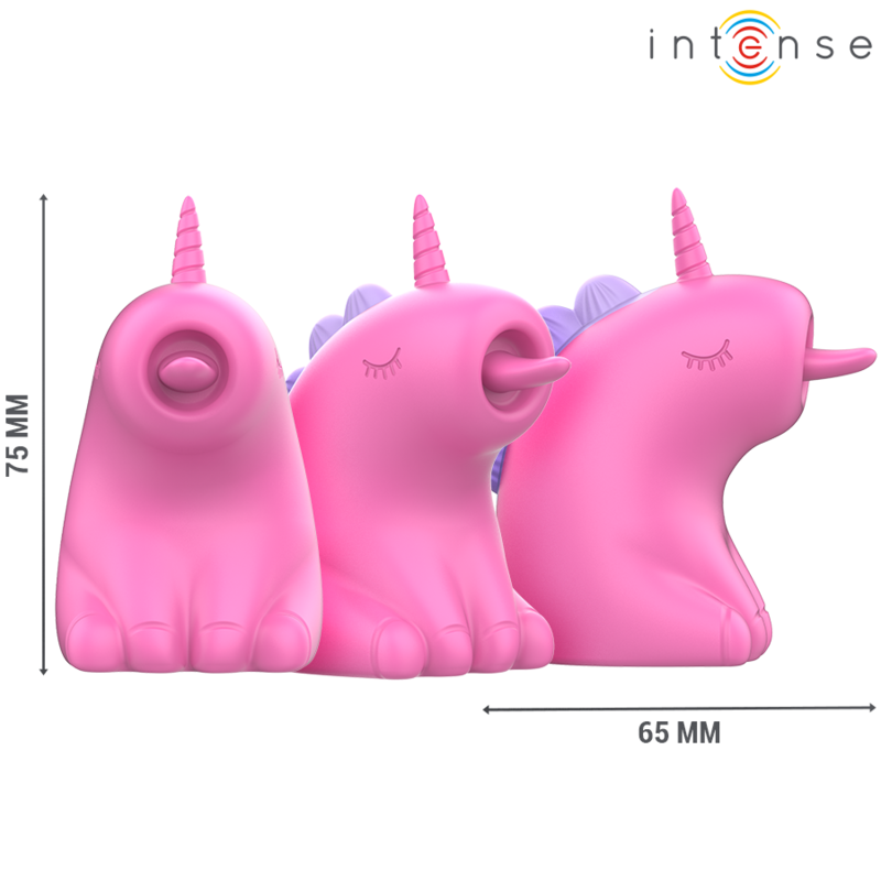 Stimolatore linguale rotante INTENSE Pinkie di INTENSE FUN, dispositivo vibrante a 360° per piacere orale.