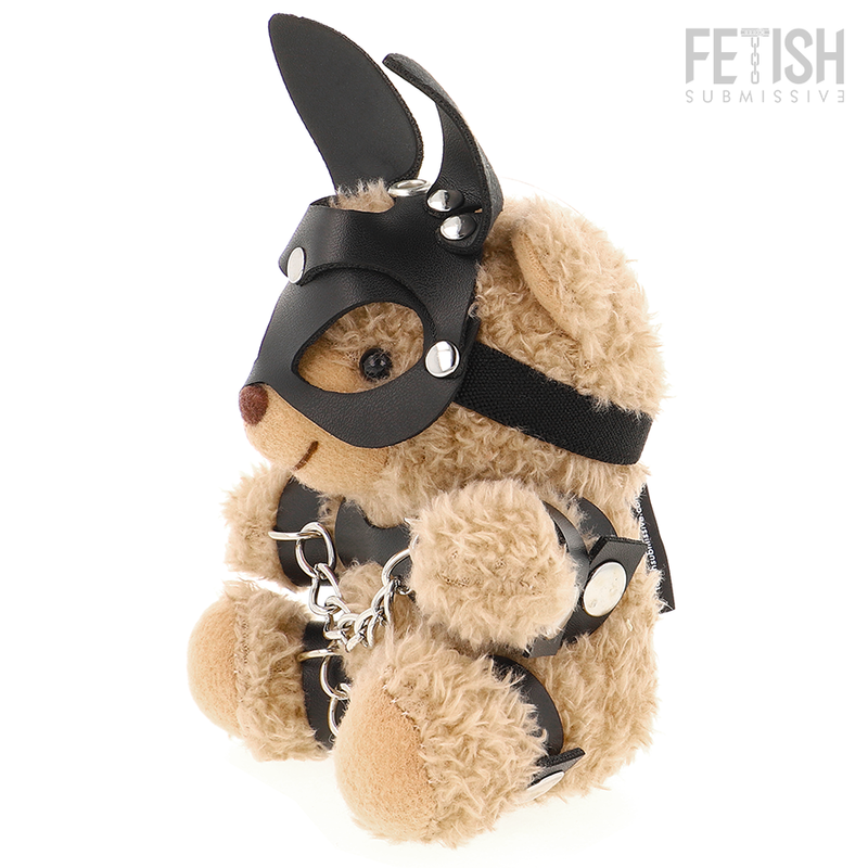 Orsetto Teddy Bear modello BDSM FETISH SUBMISSIVE di FETISH SUBMISSIVE REBEL TOYS, con dettagli e finiture in stile fetish