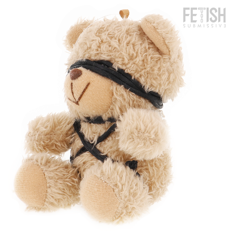 Orsetto Winnie Teddy Bear modello BDSM FETISH SUBMISSIVE REBEL TOYS, con accessori e dettagli in stile fetish e BDSM.