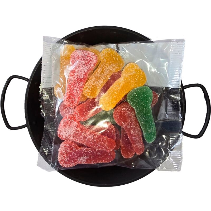 DIABLO PICANTE - PENIS-SHAPED CHEWABLE SUGAR CANDY IN VARIOUS FLAVORS