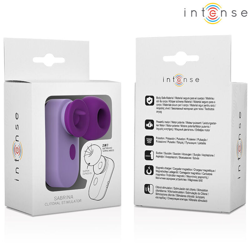 Stimolatore clitoride Sabrina Viola INTENSE FUN, dispositivo vibrante con design ergonomico, ideale per stimolazione intensa e precisa.