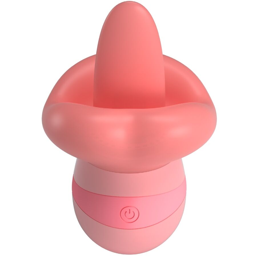 Stimolatore clitoride Pretty Love Kylee rosa con 10 vibrazioni, design nudo, dettagli visibili, ideale per piacere e relax.