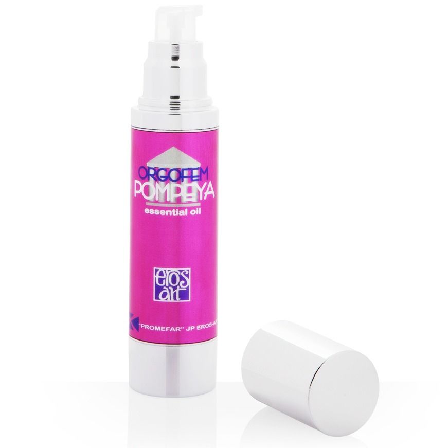 Olio intimo stimolante femminile EROS-ART in bottiglia, prodotto per il benessere e la stimolazione femminile.