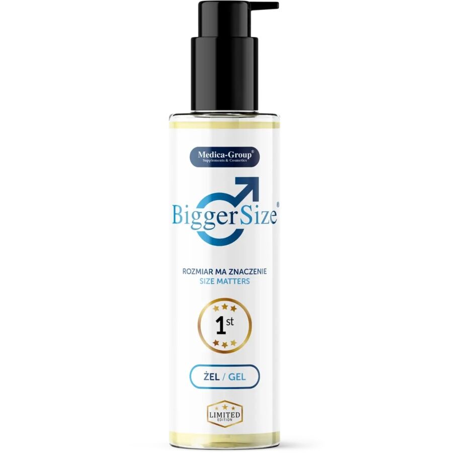 Gel intimo MEDICA GROUP per uomo, formato grande da 150 ml, in tubo bianco con etichetta blu e dettagli neri.