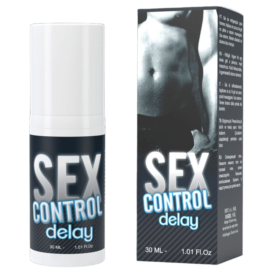 Crema RUF Sex Control Delay, crema ritardante da 30 ml, con formula efficace per il controllo dell'eiaculazione.
