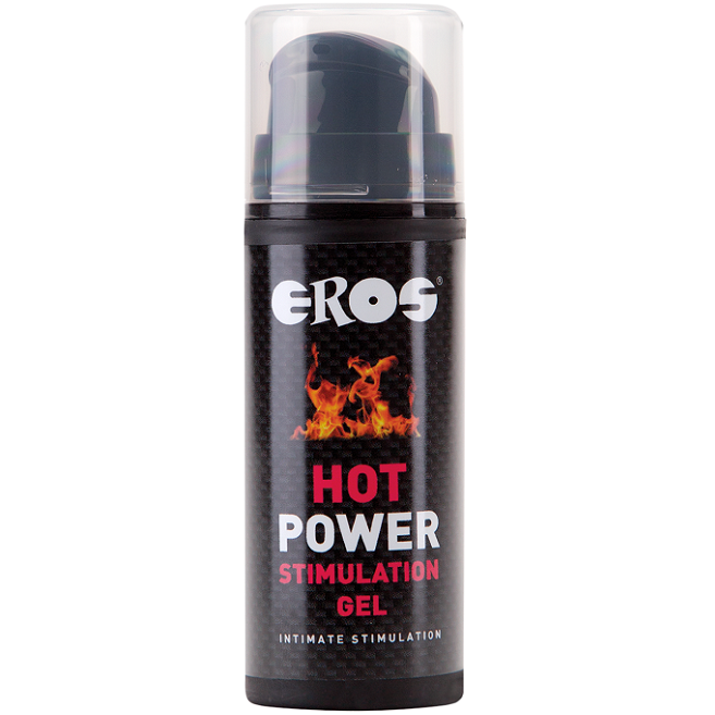 Gel stimolante Eros Power Line, prodotto per il benessere intimo, in confezione con tubetto visibile nell'immagine.