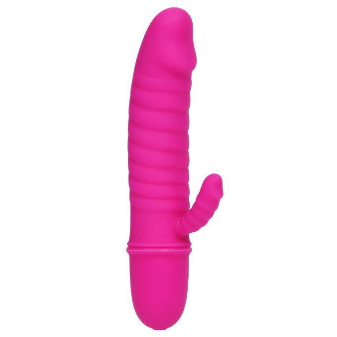 Vibratore PRETTY LOVE FLIRTATION Flirtaziona in silicone rosa con design ergonomico, visibile in primo piano.