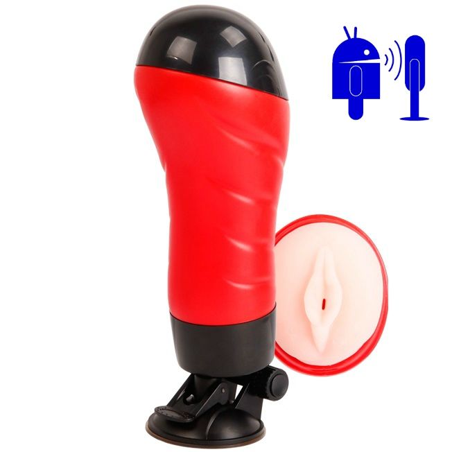 Masturbatore Crazy Bull Vagina con base, dettagli realistici, morbido e anatomico, ideale per piacere e stimolazione.