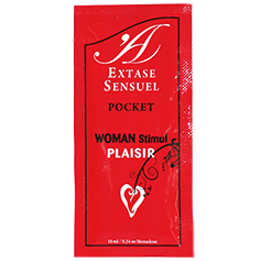 Crema stimolante per donna Extase Sensual in tubo da 10 ml, con texture cremosa e confezione elegante.